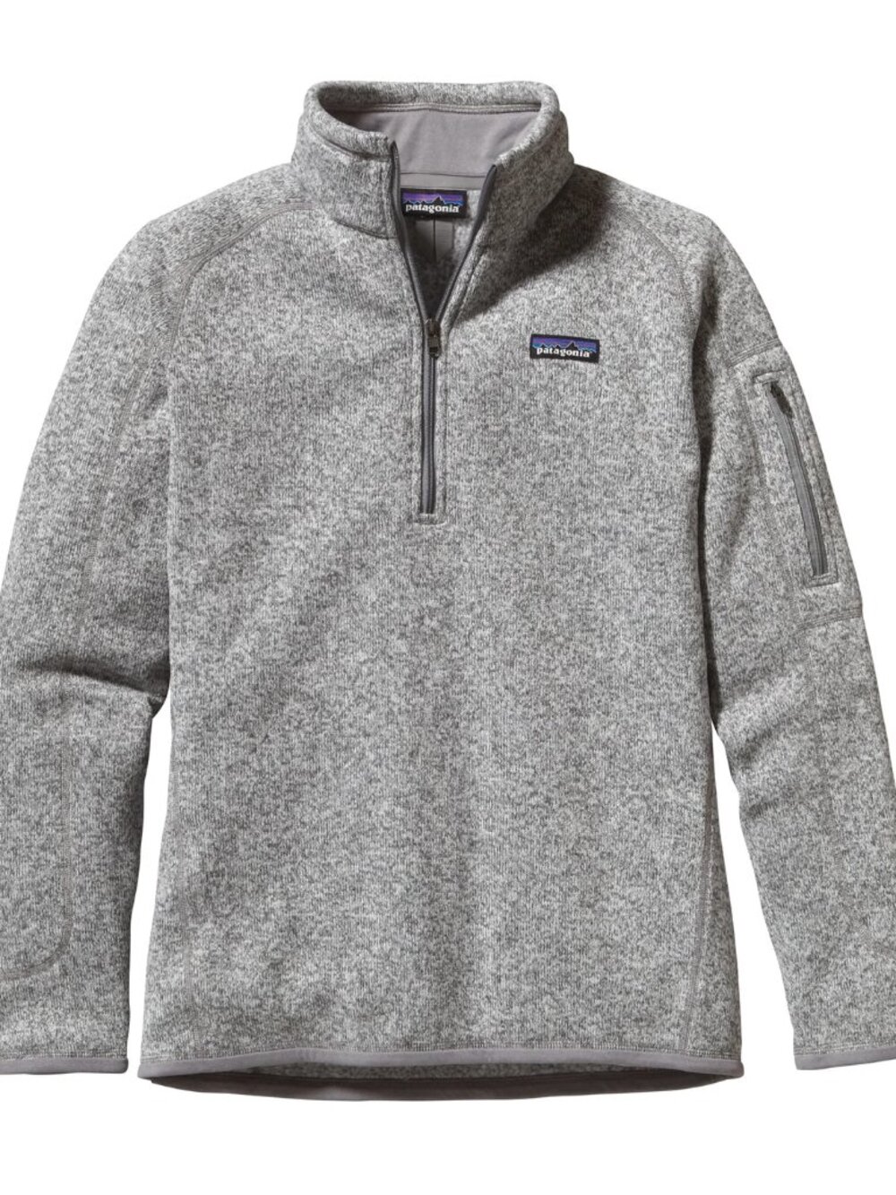 Patagonia Women's Better Sweater 1/4 Zip Fleece Pullover Birch White